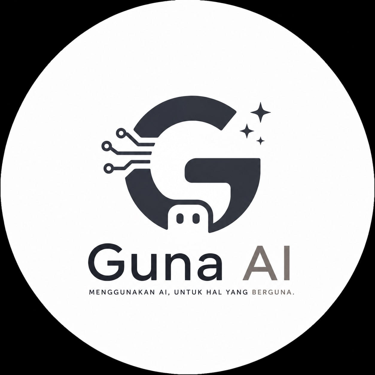 Logo Guna AI — Menggunakan AI, untuk hal yang berguna